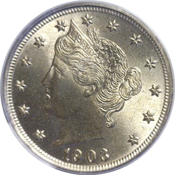 1903 Liberty Nickel  -  PCGS MS-65  CAC - Image 2