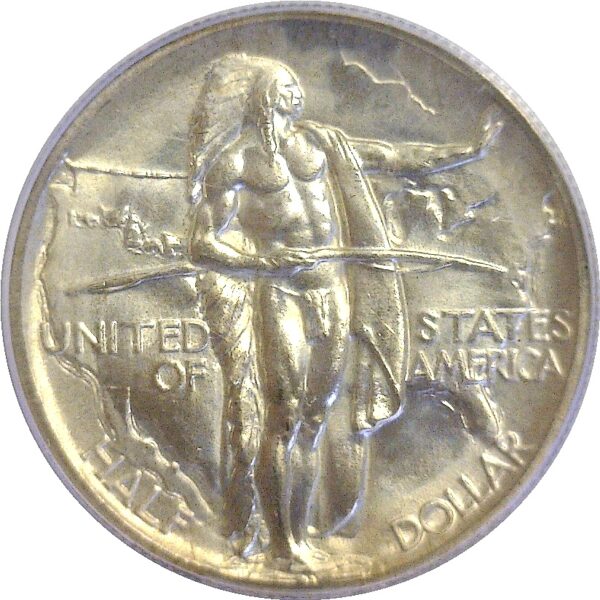 1938 Oregon Trail Commemorative Half Dollar  -  PCGS MS-65+ - Image 2