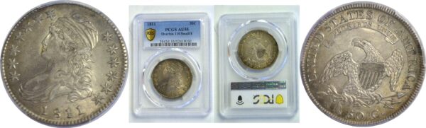 1811 Bust Half Dollar  -  PCGS AU-55