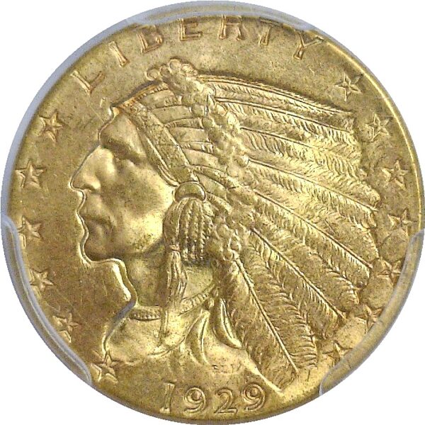 1929 $2 1/2 Indian  -  PCGS MS-65 - Image 2