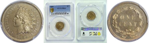 1859 Indian Head Cent  -  PCGS PR-66