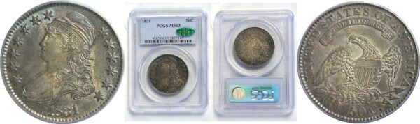 1831 Bust Half Dollar  -  PCGS MS-63  CAC