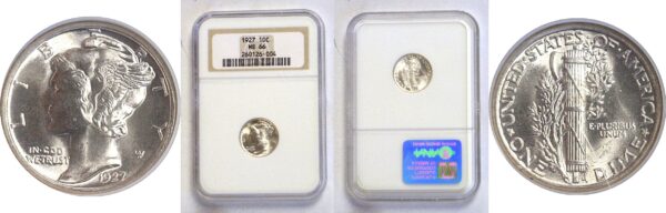 1927 Mercury Dime  -   NGC MS-66