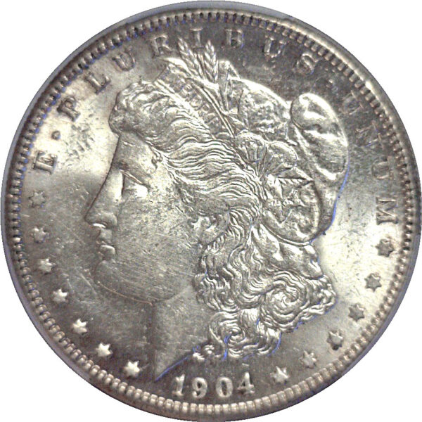 1904-S Morgan Dollar. -  PCGS AU-55. CAC - Image 2