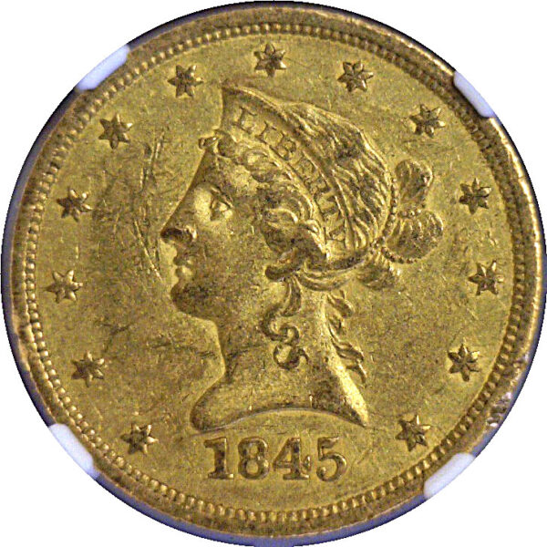 1845-O 84/84.  $10 Liberty  -  NGC AU-53 - Image 2