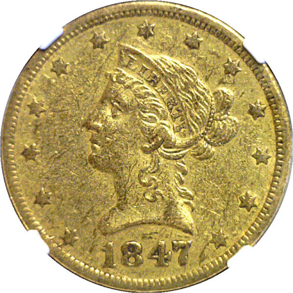 1847-O $10 Liberty  -  NGC AU-53 - Image 2