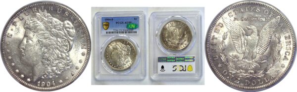 1904-S Morgan Dollar. -  PCGS AU-55. CAC