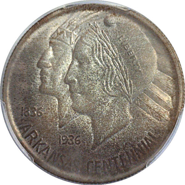 1936 Arkansas Commemorative Half Dollar  -  PCGS MS-64 - Image 2