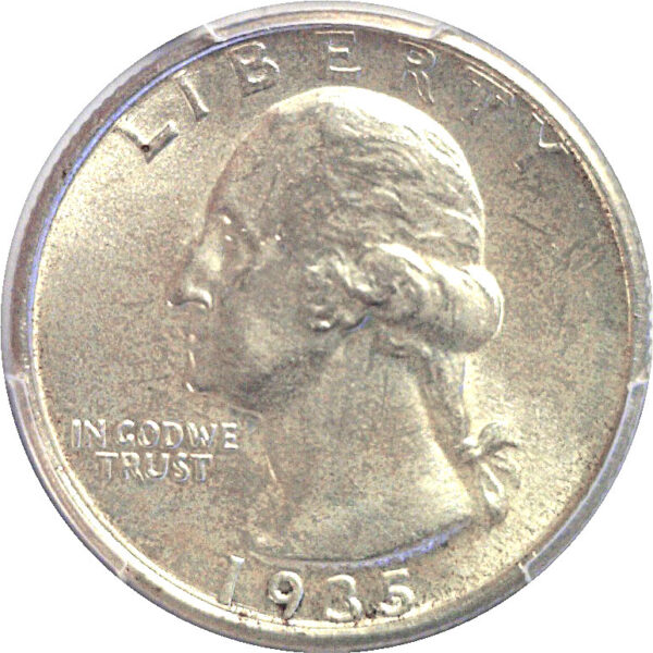 1935-D Washington Quarter  -  PCGS MS-65 - Image 2