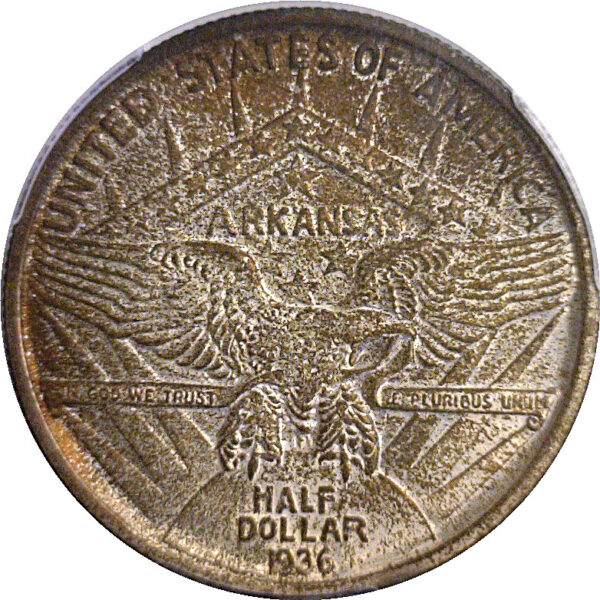 1936 Arkansas Commemorative Half Dollar  -  PCGS MS-64 - Image 3
