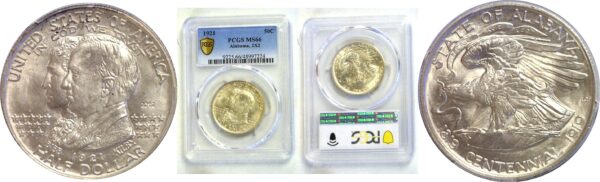 1921 Alabama, 2x2. Commemorative Half Dollar  -  PCGS MS-66
