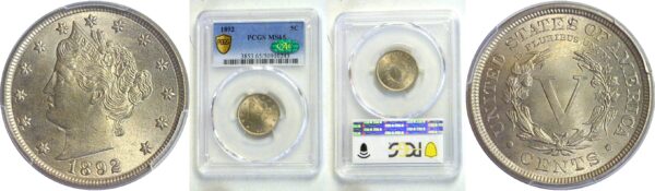 1892 Liberty Nickel. -  PCGS MS-65  CAC