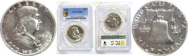 1950 Franklin Half Dollar  -  PCGS PR-66