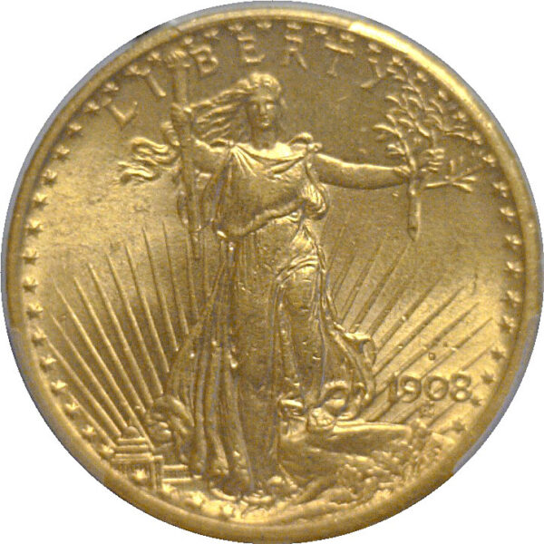 1908-S $20 St. Gaudens. -  PCGS MS-63 - Image 2