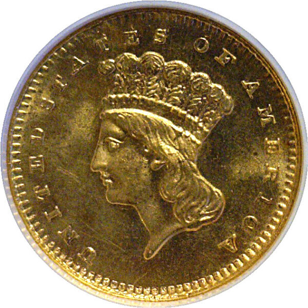 1879 One Dollar Gold Coin. -  NGC MS-65 - Image 2
