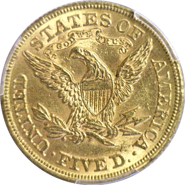 1878 $5 Liberty. - PCGS MS-62 - Image 3