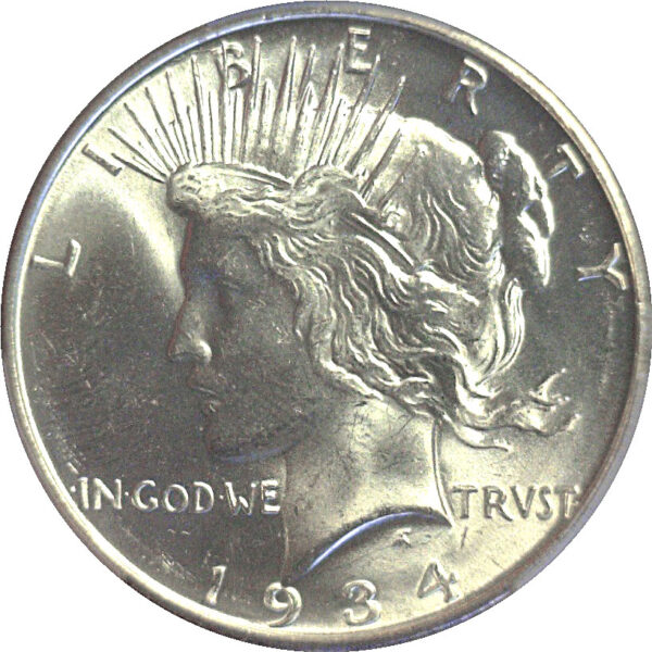 1934-D Peace Dollar  -  PCGS MS-63 - Image 2