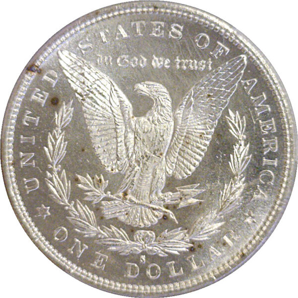 1880-S Morgan Dollar. -  PCGS MS-66. CAC - Image 3