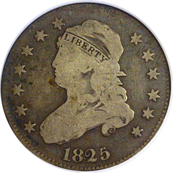 1825/3 Bust Quarter. -  ANACS VG-8 - Image 2