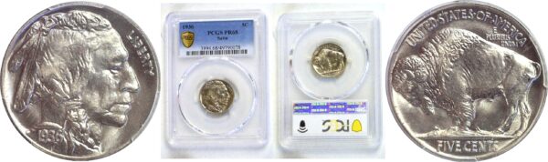 1936 Buffalo Nickel. -  PCGS PR-68