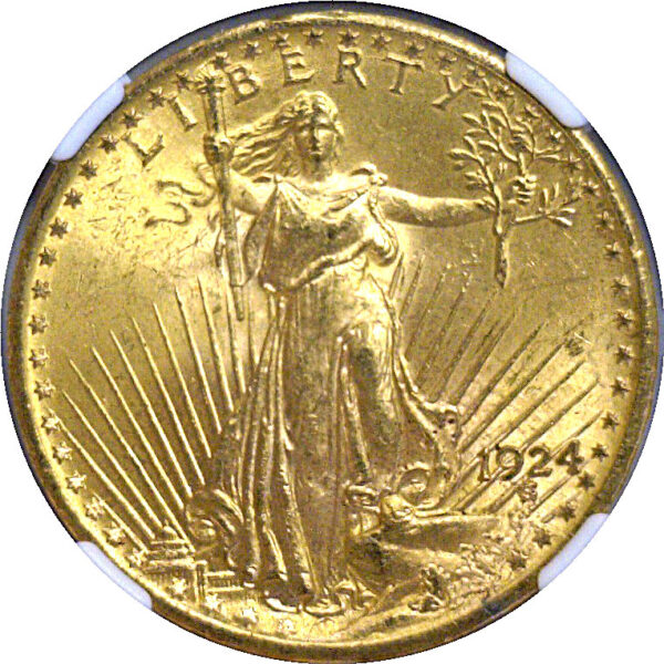 1924 $20 St. Gaudens  -  NGC MS-64 - Image 2