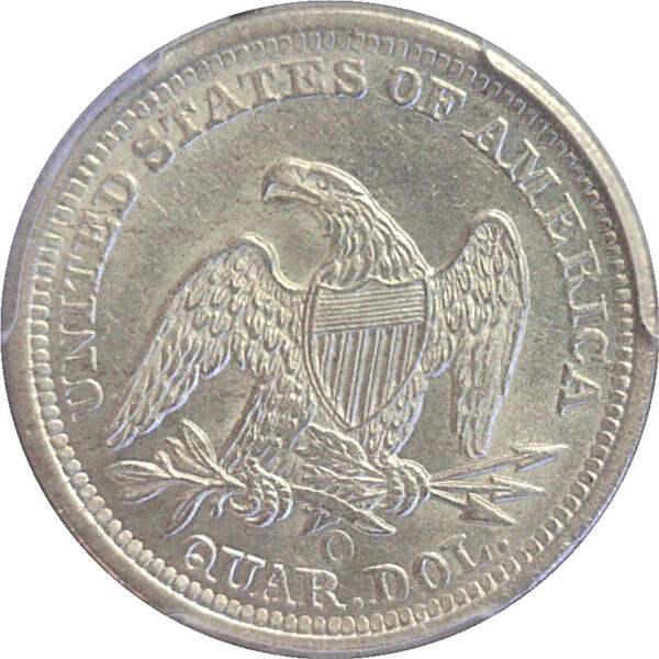 1847-O Seated Liberty Quarter. -  PCGS AU-55 - Image 3