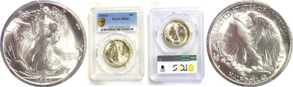 1944-S Walking Liberty Half Dollar  -  PCGS MS-66