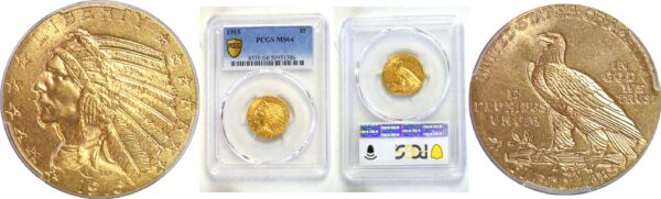 1915 $5 Indian -  PCGS  MS-64