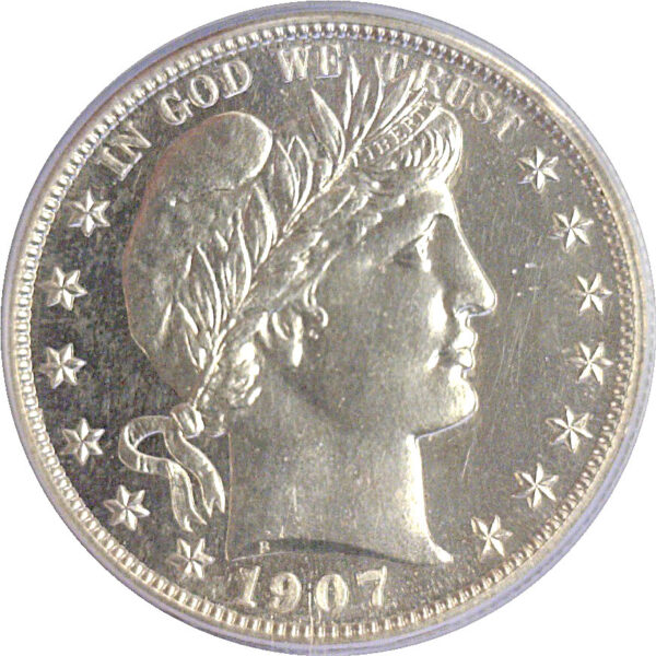 1907 Barber Half Dollar. -  PCGS PR-66 - Image 2