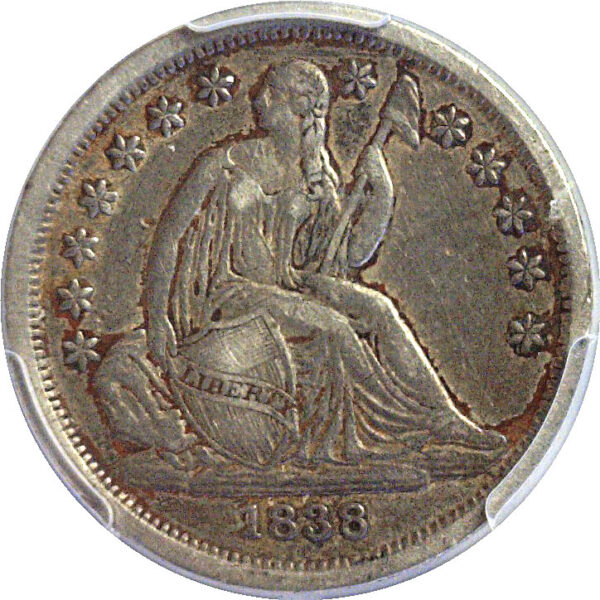 1838 Seated Liberty Dime  -  PCGS VF-30 - Image 2