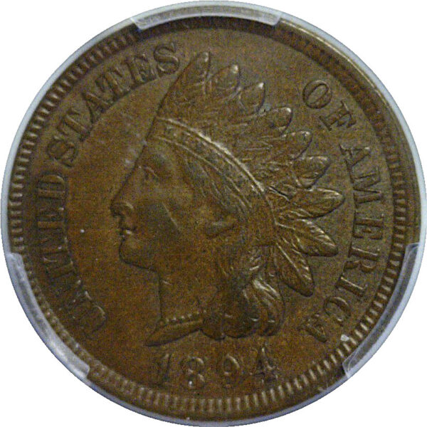 1894/1894 Indian Head Cent. -  PCGS AU-55. CAC - Image 2