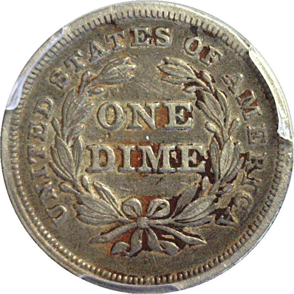 1838 Seated Liberty Dime  -  PCGS VF-30 - Image 3