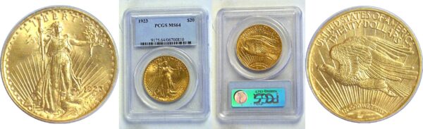 1923 $20 St. Gaudens  -  PCGS MS-64