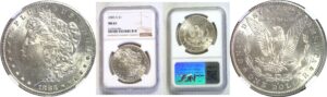 1883-S Morgan Dollar.  -  NGC MS-61