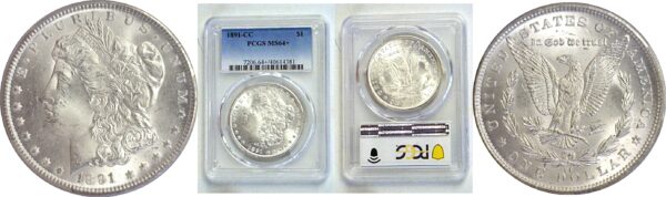 1891-CC morgan Dollar. -  PCGS MS-64+