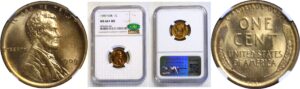 1909-VDB Lincoln Cent   NGC MS-66+ RD  CAC