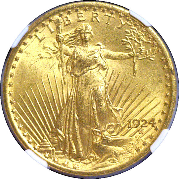 1924 $20 St. Gaudens  -  NGC MS-64 - Image 2