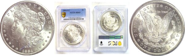 1884-CC Morgan Dollar  -  PCGS MS-63
