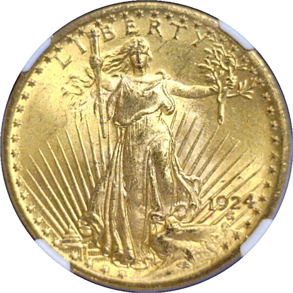 1924 $20 St. Gaudens  -  NGC MS-64 - Image 2