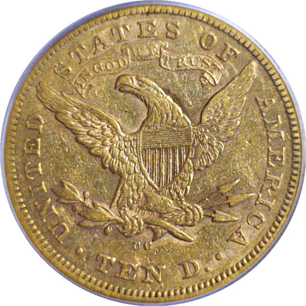 1877-CC $10 Liberty  -  PCGS XF-45 - Image 3