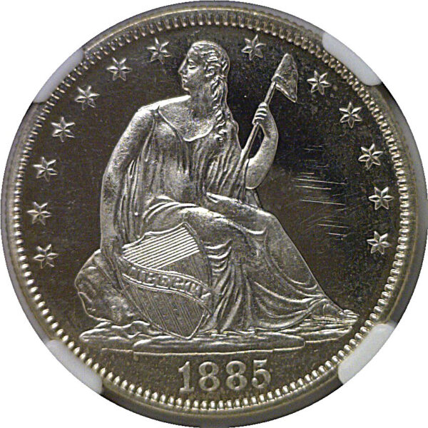 1885  Seated Liberty Half Dollar   NGC PR-65 Ultra Cameo - Image 2