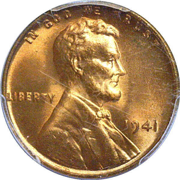 1941 Doubled Die Obverse.  Lincoln Cent. -  PCGS MS-65 RD.  CAC - Image 2