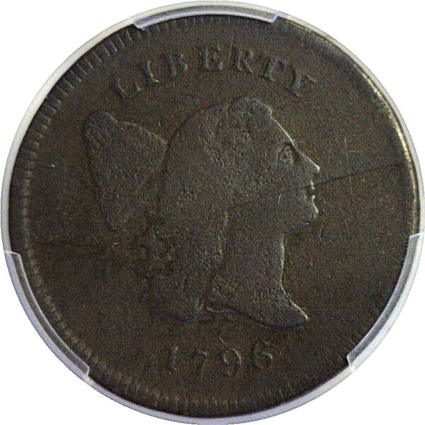1796 Half Cent  -  PCGS VG-10  -  No Pole - Image 2