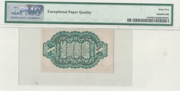 10 Cent 3rd Issue Fractional Currency Fr-1255 PMG Gem-65 EPQ - Image 3