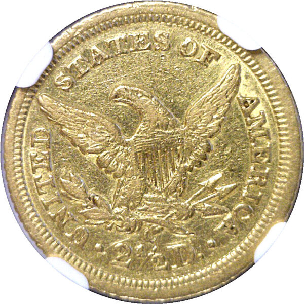 1843-C $2 1/2 Liberty  -  NGC AU-55 - Image 3