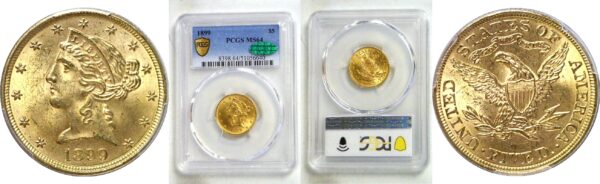 1899 $5 Liberty  - PCGS MS-64  CAC