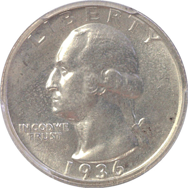 1936 Washington Quarter  -  PCGS PR-64 - Image 2