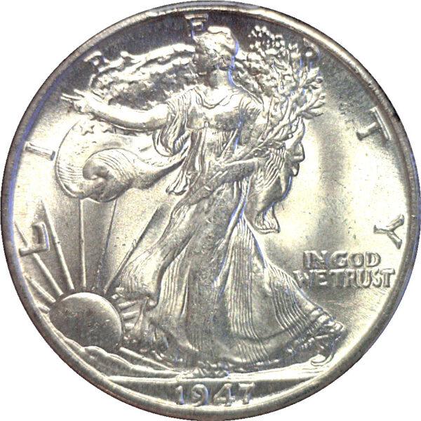 1947-D Walking Liberty Half Dollar  -  PCGS MS-66 - Image 2