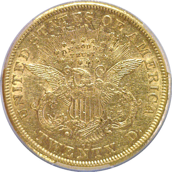 1874-CC $20 Liberty  -  PCGS AU-50 - Image 3