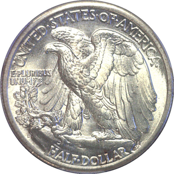 1947-D Walking Liberty Half Dollar  -  PCGS MS-66 - Image 3